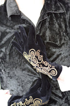 Polonova Klimt Spiral Velvet Gloves
