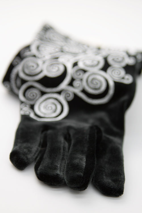 Polonova Klimt Spiral Velvet Gloves