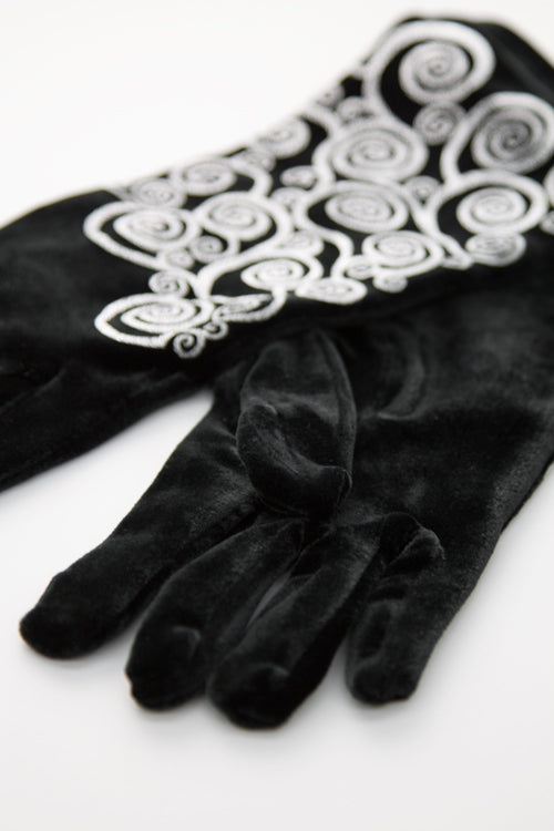 Polonova Klimt Spiral Velvet Gloves
