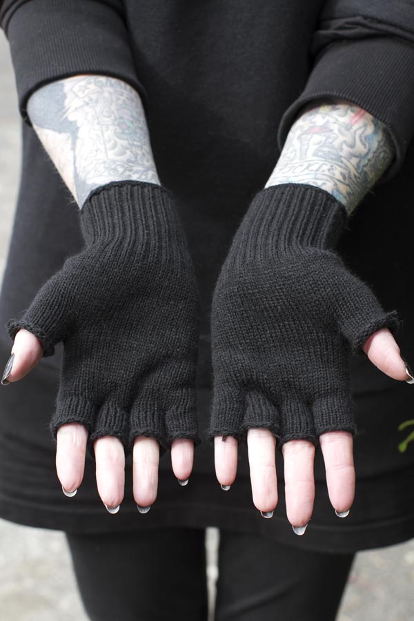 Knit Fingerless Gloves