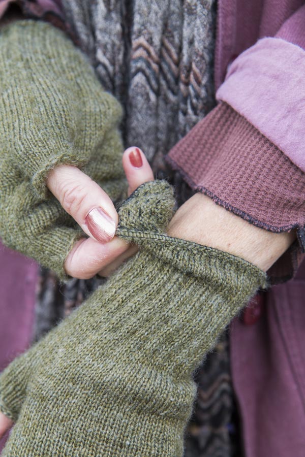 Knit Fingerless Gloves