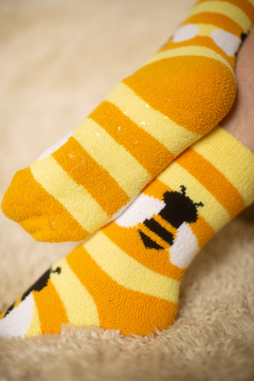 Bee Cozy Slipper Socks