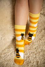Bee Cozy Slipper Socks