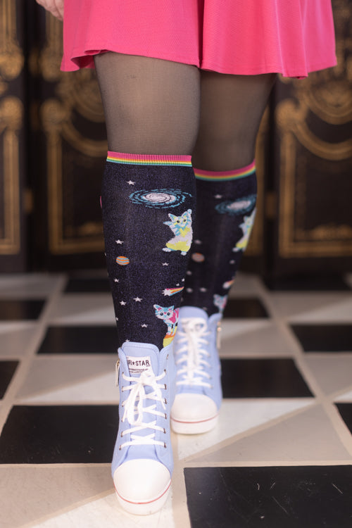 Space Cats Stretch-It Knee High