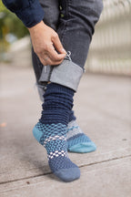 Cerulean Slouch Sock