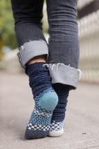 Cerulean Slouch Sock