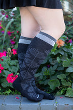 Full Floral Compression Knee High