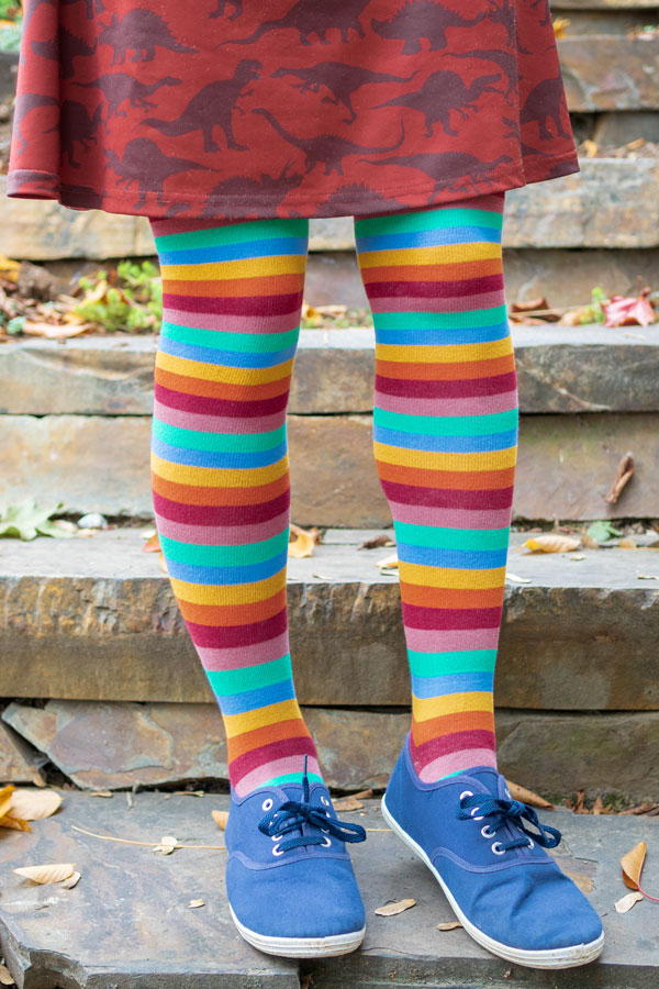 Striped Over the Knee Toe Socks